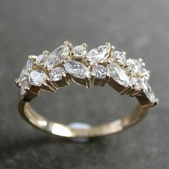 Bague vintage en zirconium