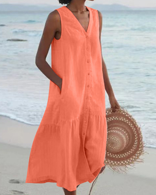 Andie | Robe d'été élégante avec imprimé - robe femme ajustée