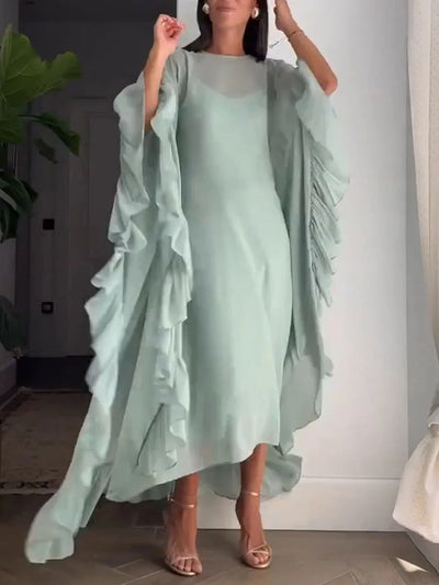 Robe ample à volants