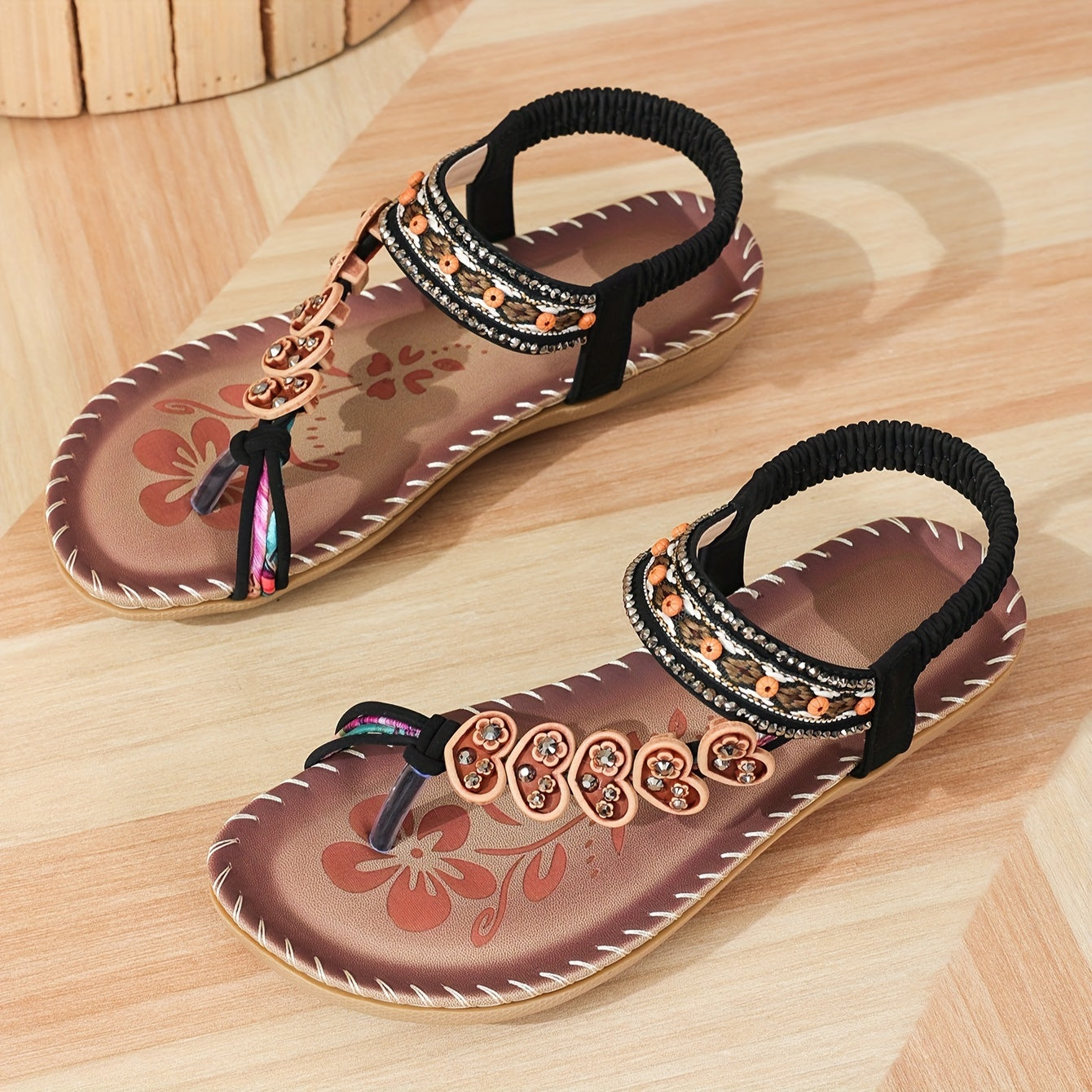 Sandales orthopédiques avec griffes et bandes ajustables - Femme
