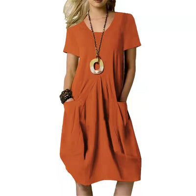 Anjie | Robe d'été Simple pour femme | Mini