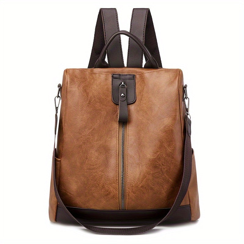 Sac à dos pour femmes en cuir PU végétalien au design sûr