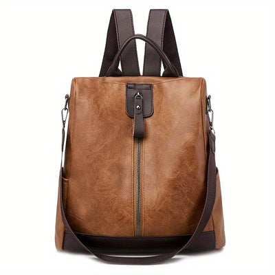 Sac à dos pour femmes en cuir PU végétalien au design sûr