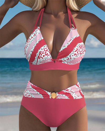 Bikini Sexy Imprimé Dos Nu