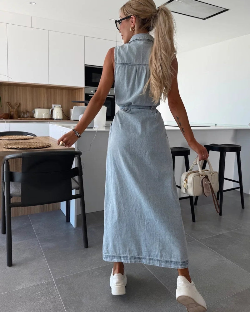 DANI - ROBE LONGUE EN DENIM