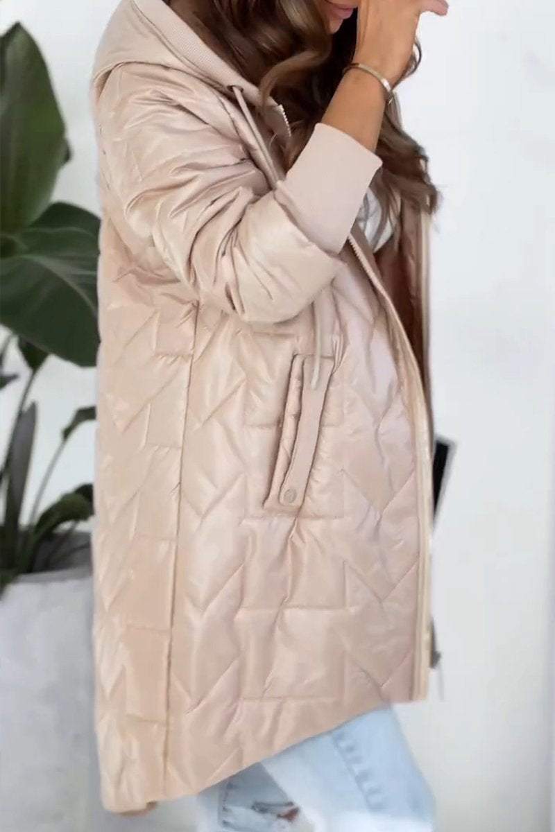 ELISA - Manteau à capuche chaud avec fermeture éclair