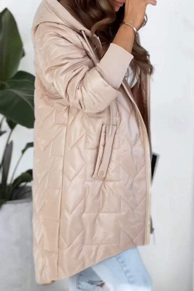 ELISA - Manteau à capuche chaud avec fermeture éclair