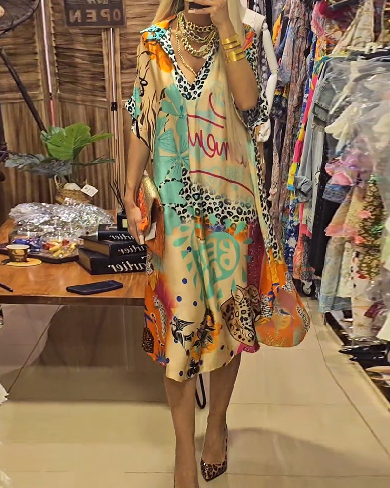 Janne | Robe décontractée avec encolure en V