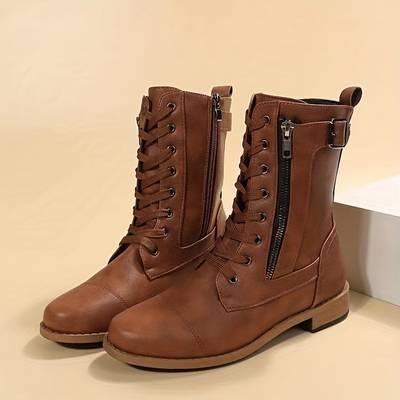 Isabelle | Bottes Élégante Pour Femme | À Lacets