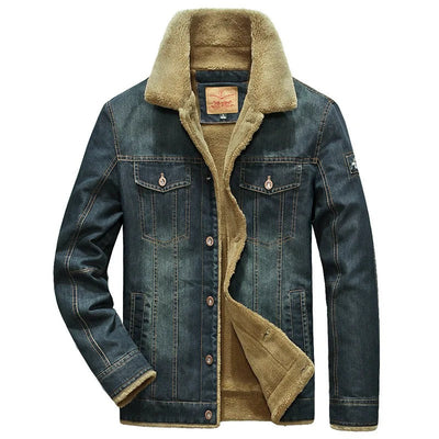 Louis - Veste homme jean doublée hiver