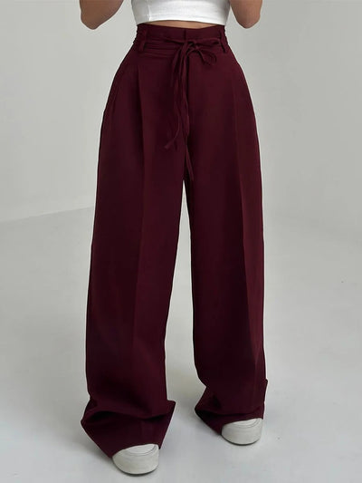 Pantalon décontracté à lacets