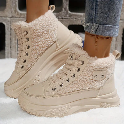Elvia - Bottes d'hiver en laine polaire pour femmes