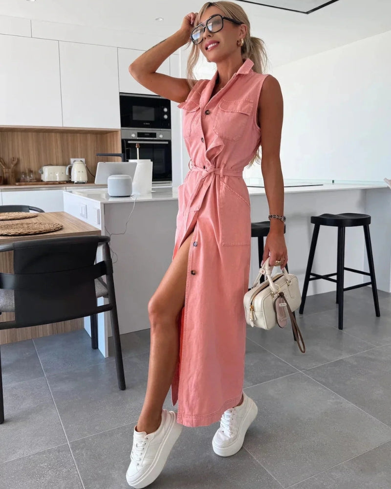 DANI - ROBE LONGUE EN DENIM