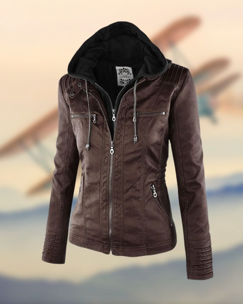 RACHELLE - Veste en cuir élégante et unique