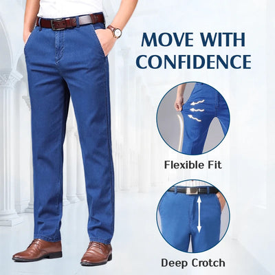 Jean Homme Classique Coupe Droite Extensible