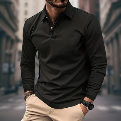 RALPH | POLO À MANCHES LONGUES EN STYLE DÉCONTRACTÉ