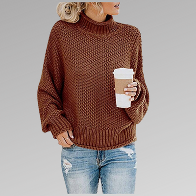Pull Col Roulé | Maille Épaisse | Chaleur Vitaminée