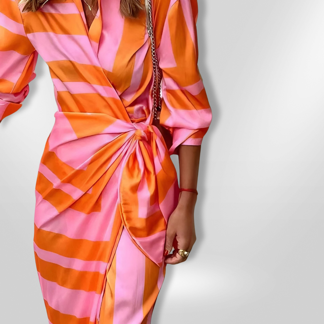 AMALIA | Robe imprimée enveloppante
