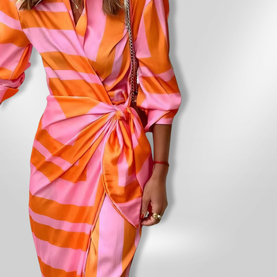 AMALIA | Robe imprimée enveloppante