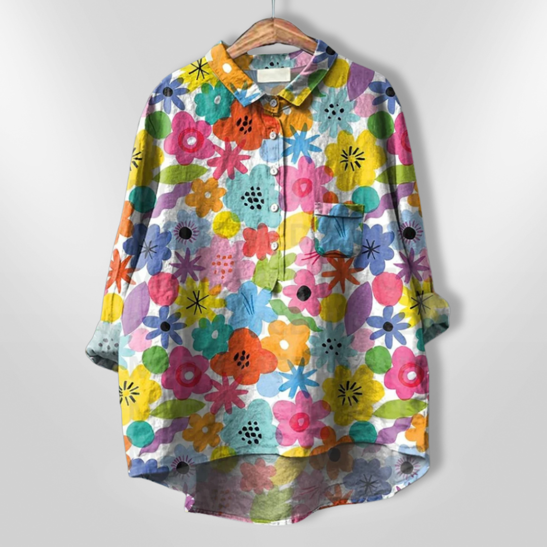 VIRGINIA | Chemise florale artisanale