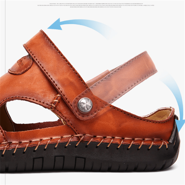 Raphaël | Sandales de loisirs haut de gamme en cuir souple pour hommes