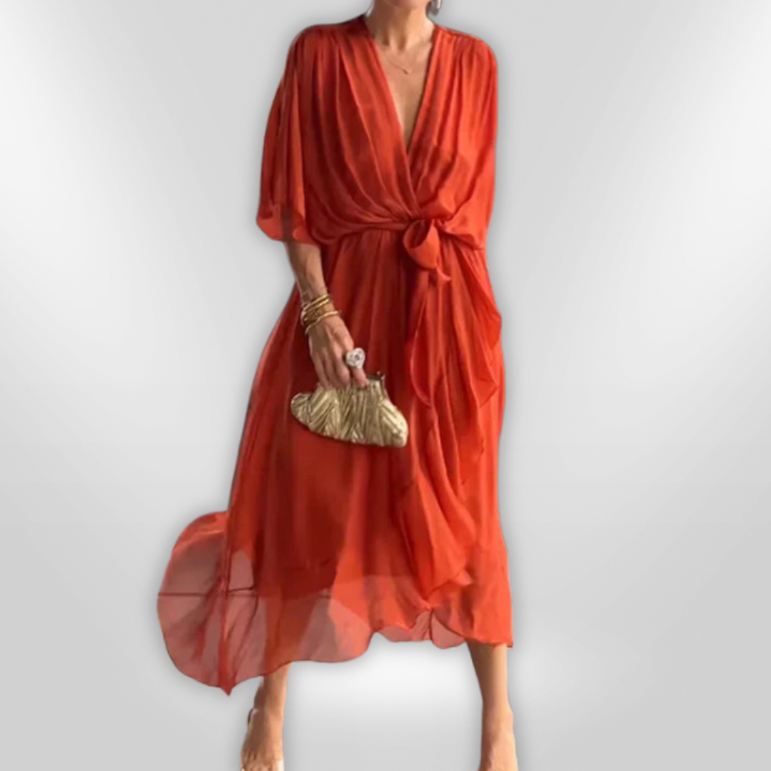MONICA | robe en mousseline de soie