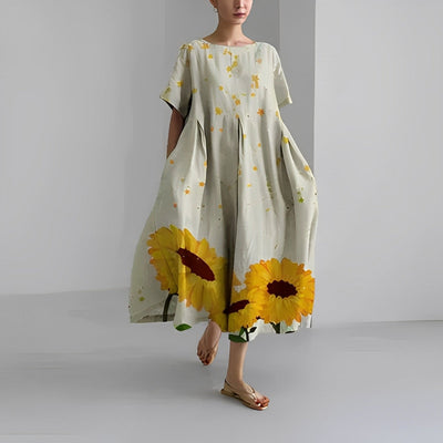 MAGNIFIQUE | Robe avec Flair Espagnol | Robe d'Été Élégante