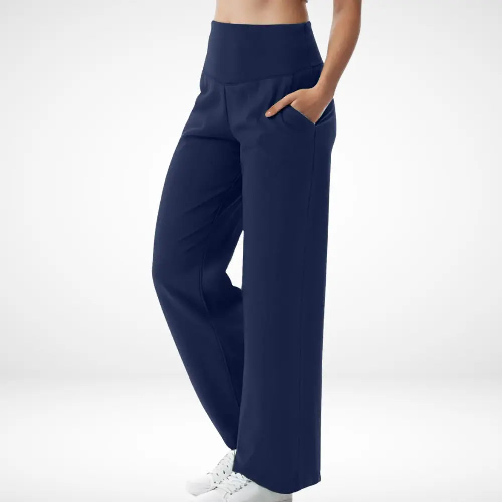 Pantalon évasé taille haute fluide pour Femme – Fayie