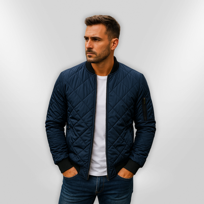 HAN | Veste en coton avec motif en losange