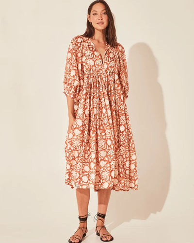AMARE - ROBE BOHO À MOTIFS FLORAUX