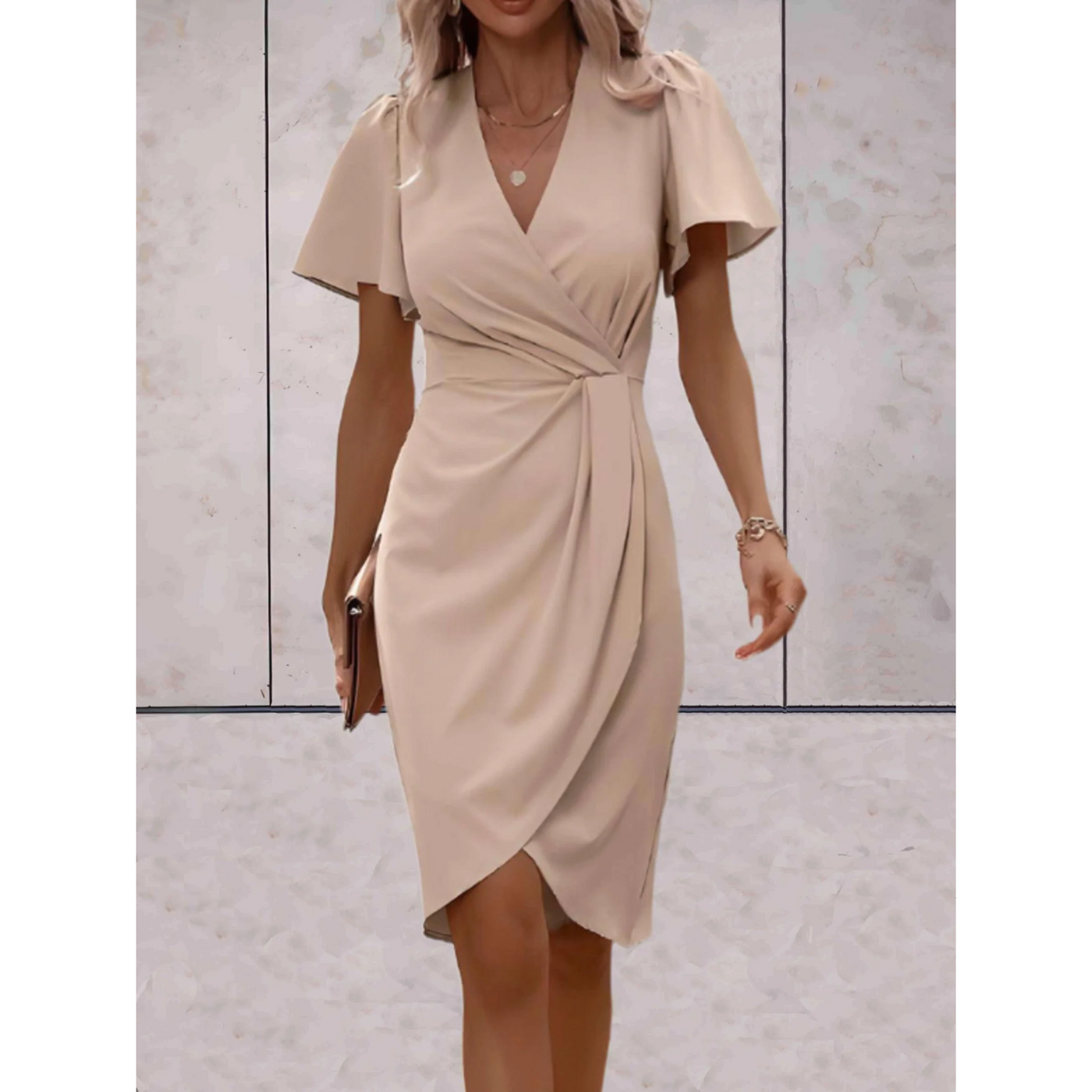 Louisa | Robe Enveloppe Élégante Pour Femme | Mini