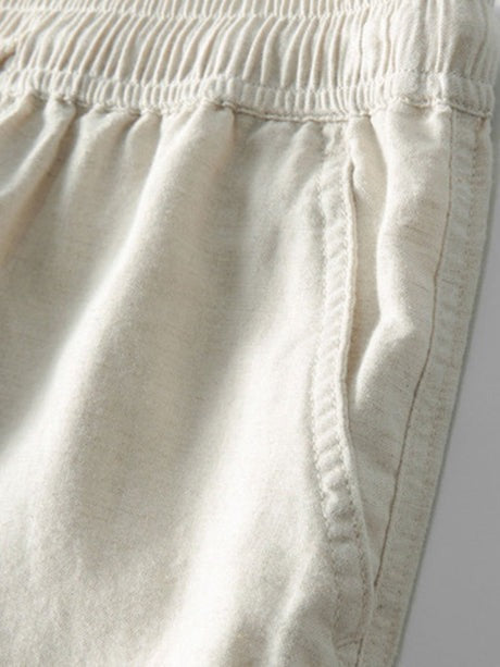 Chemise jacquard cubaine et pantalon en lin