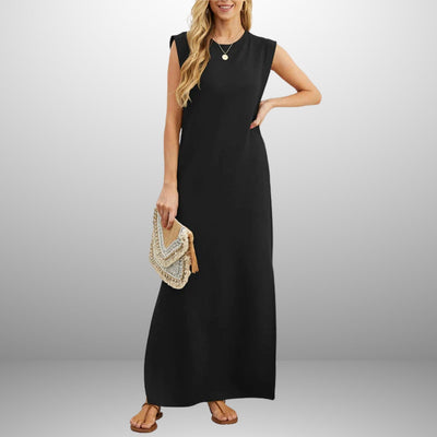 EMMA | Robe Longue Fluide Anti-Crease