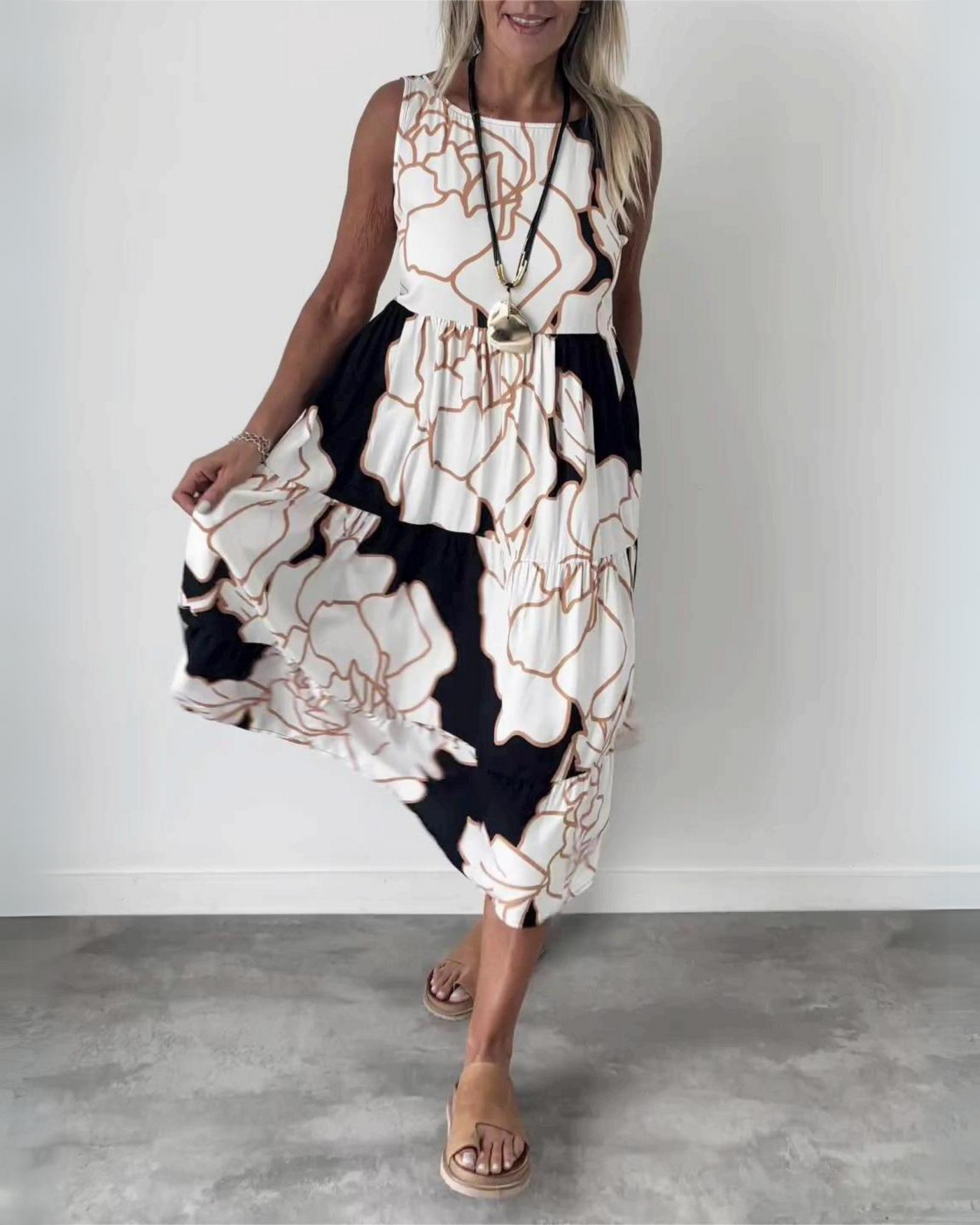 GRACE – ROBE BOHÈME FLEURIE ÉLÉGANTE