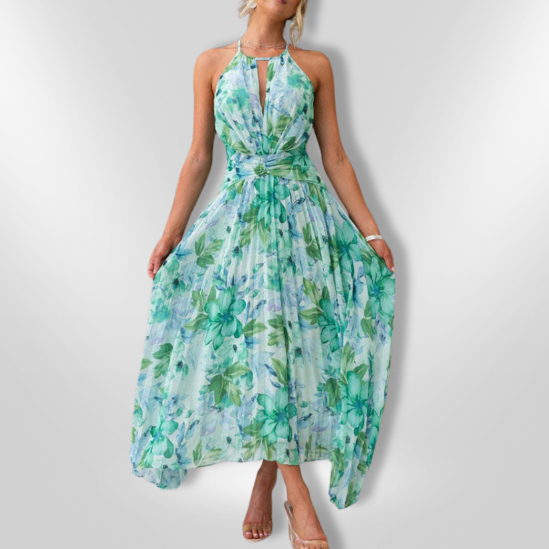 FORECAST | Robe mi-longue avec fleurs