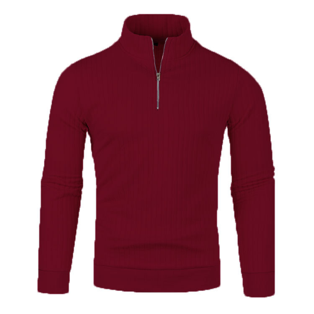 PULLOVER POUR HOMMES AVEC FERMETURE ÉCLAIR