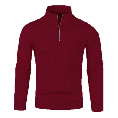 PULLOVER POUR HOMMES AVEC FERMETURE ÉCLAIR