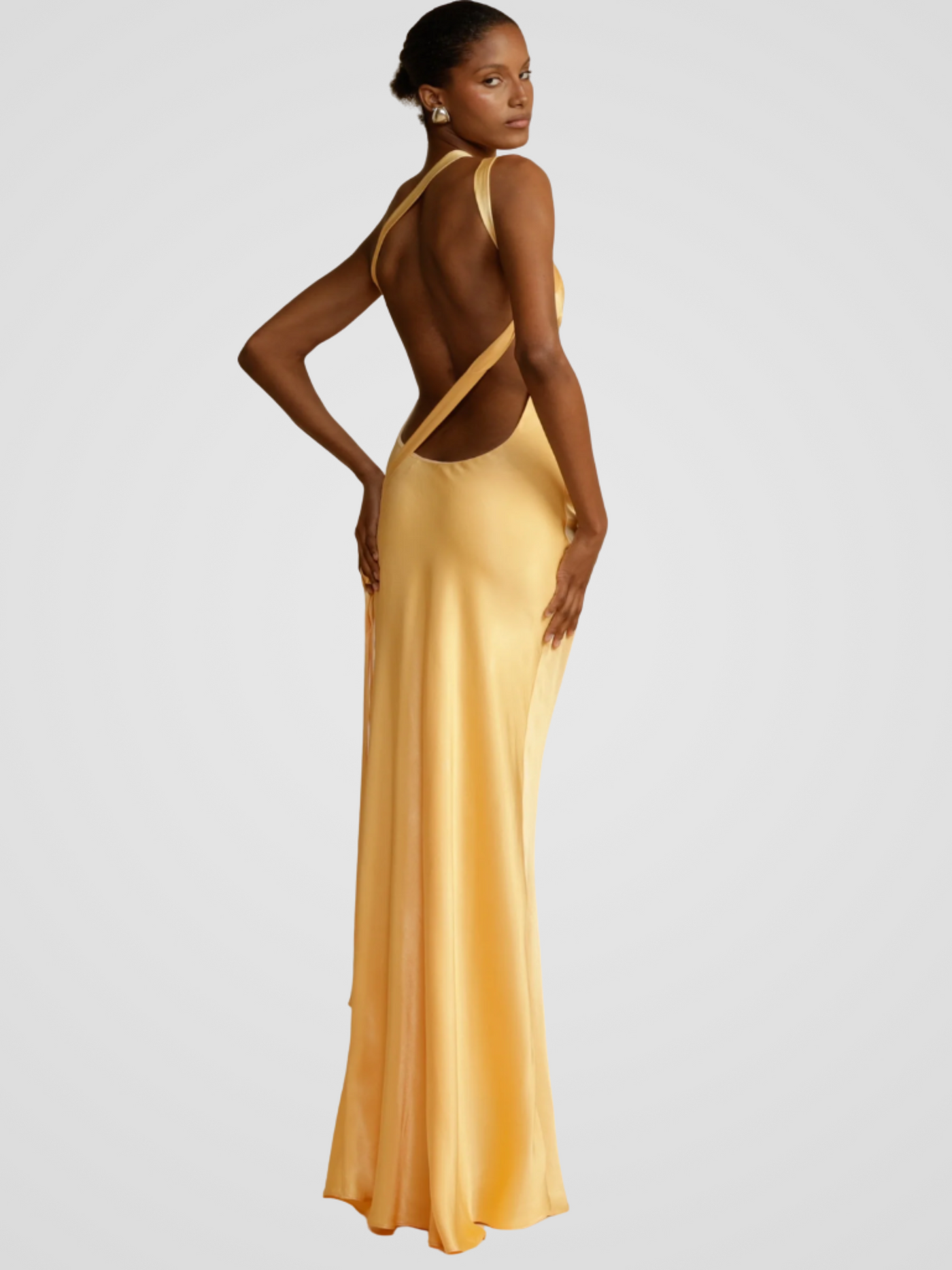 Aurélie™ Robe Maxi Satinée