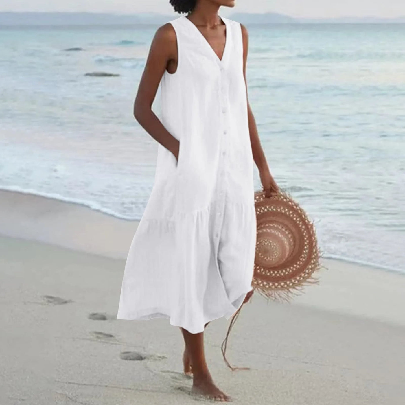 Lena | Robe de plage Confortable pour femme | Mini