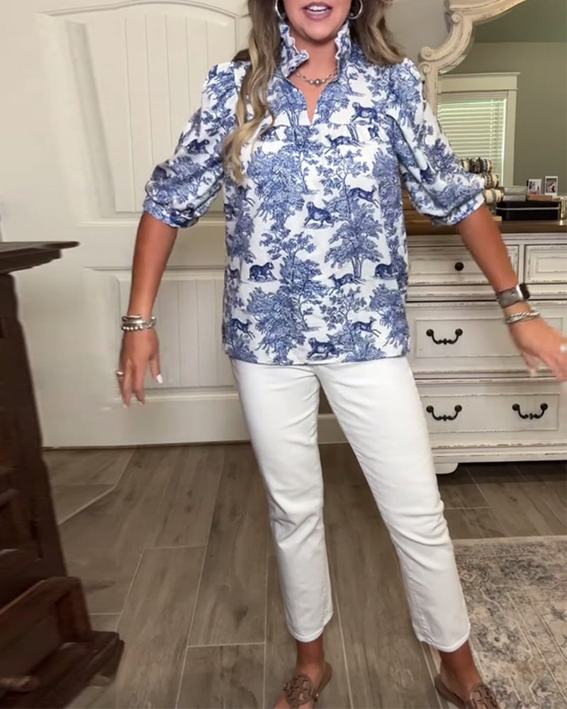 Blouse Casual Imprimé