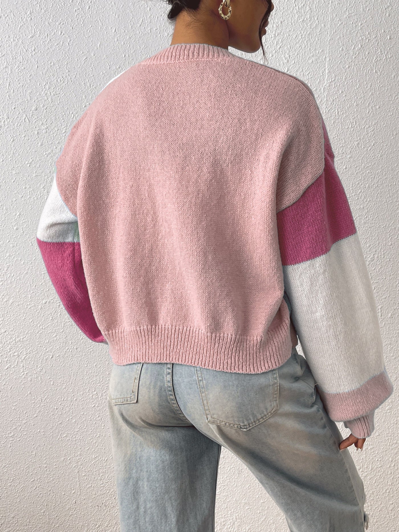 Angelina | Cardigan à blocs de couleur