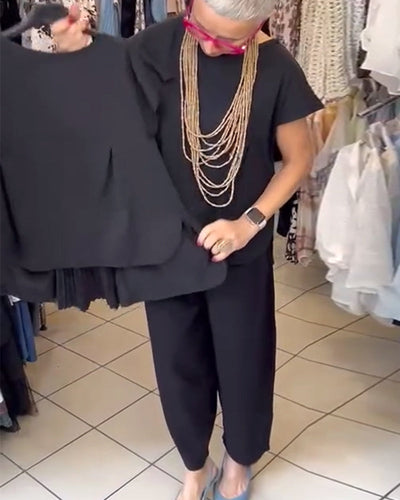 Blouse Décontractée Street Couleur Unie