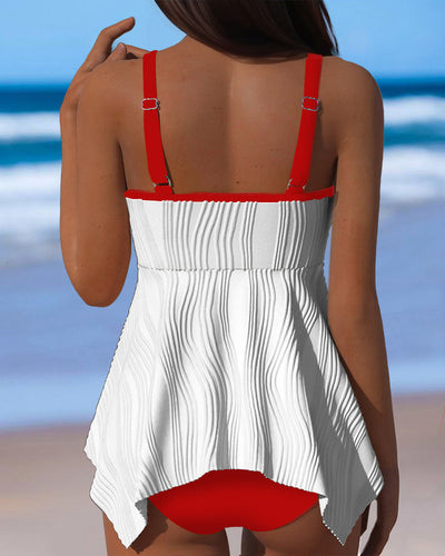 Tankini Asymétrique Sans Bretelles Couvrant