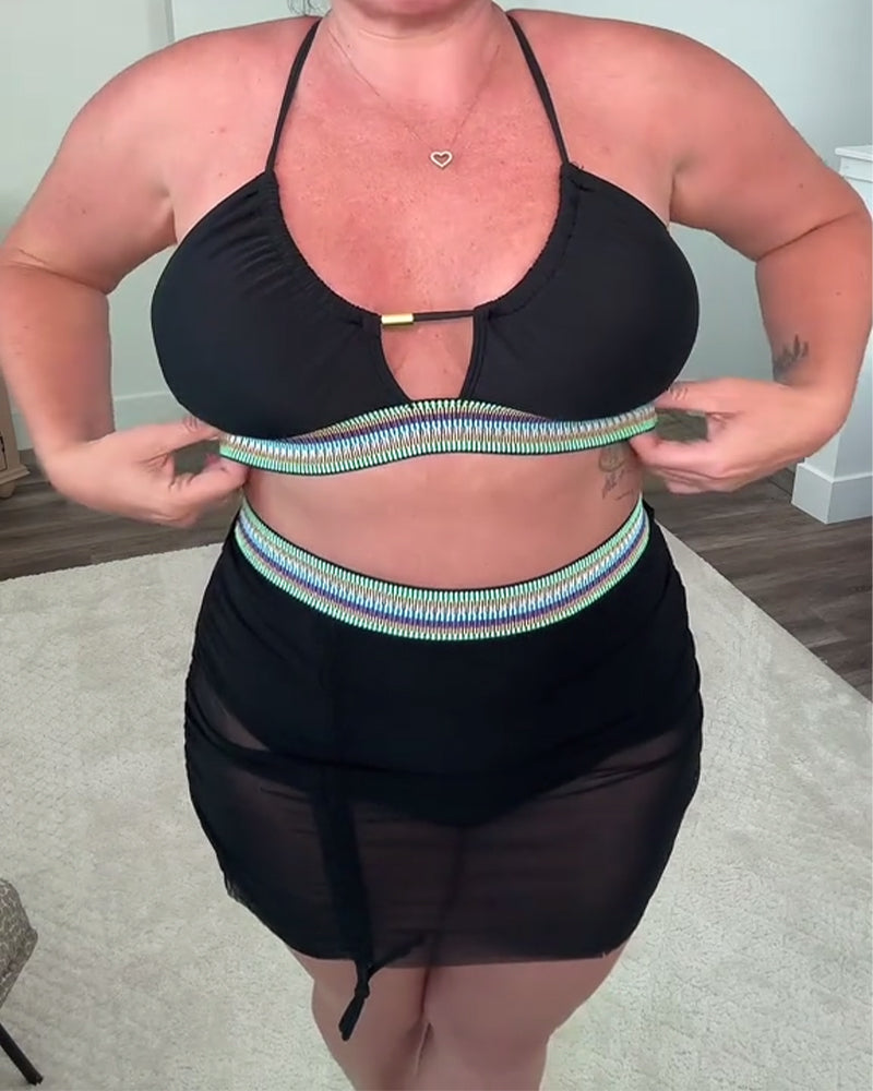 Bikini Décontracté Confortable Sexy Deux-Pièces