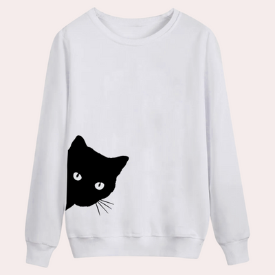 ROSELY - Sweat à Motif Félin pour Dames