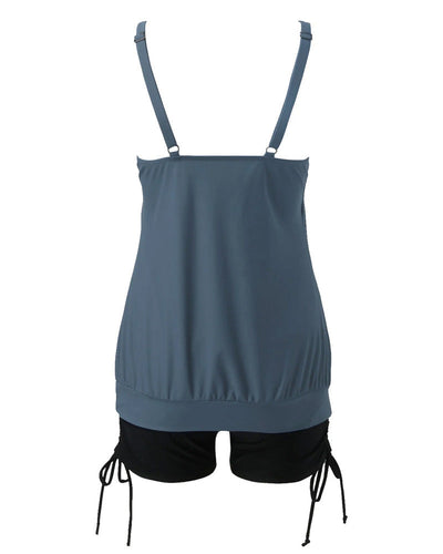 Maillots de bain avec gilet à col, deux pièces, étroit