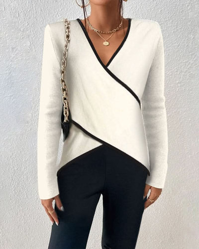 Megan™ | Pull élégant à col en V
