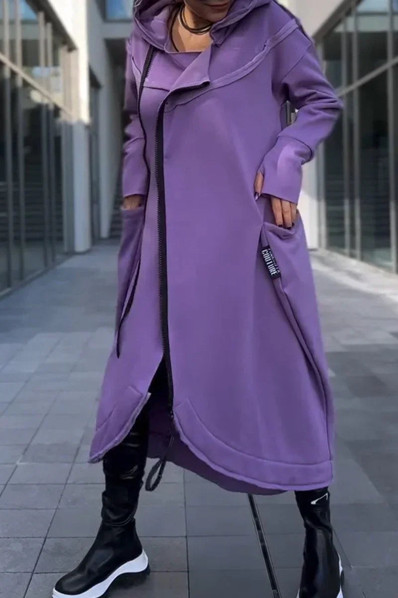 MANA™ | HOODIE LONG AVEC ZIP EN TISSUS LÉGERS ET RESPIRANTS