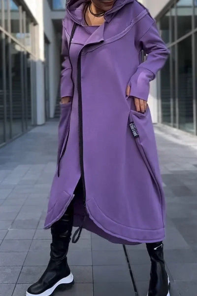 MANA™ | HOODIE LONG AVEC ZIP EN TISSUS LÉGERS ET RESPIRANTS