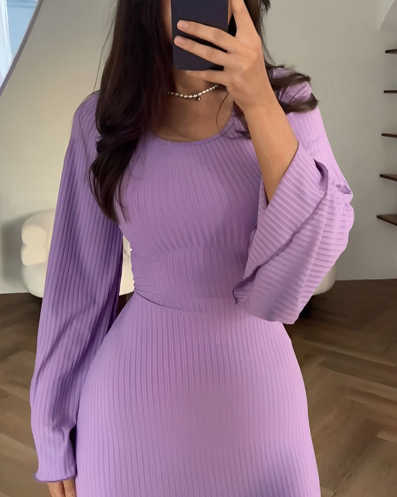Robe longue élégante en tricot